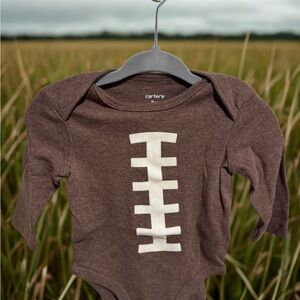 Carter's Brown Football Bodysuit